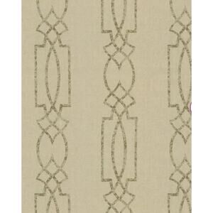 New YORK Ronald Redding Wallpaper 1 Double Roll 72 Sq. Ft. geometric cream Gold